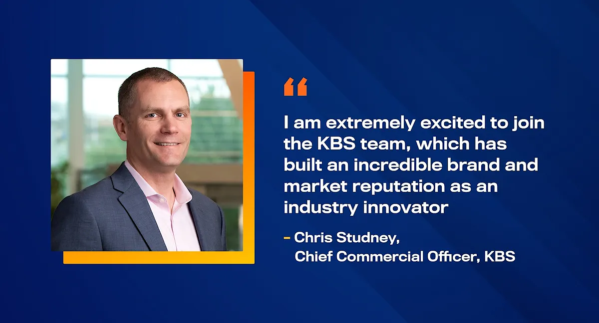 “I am extremely excited to join the KBS team, which has built an incredible brand and market reputation as an industry innovator,” Studney said.