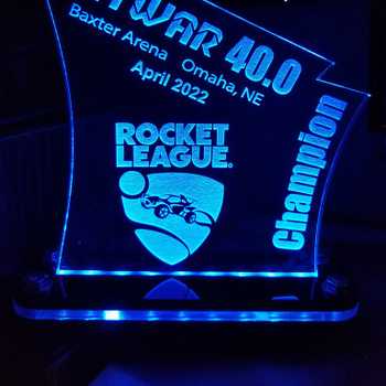 Acrylic Trophy and LED Base