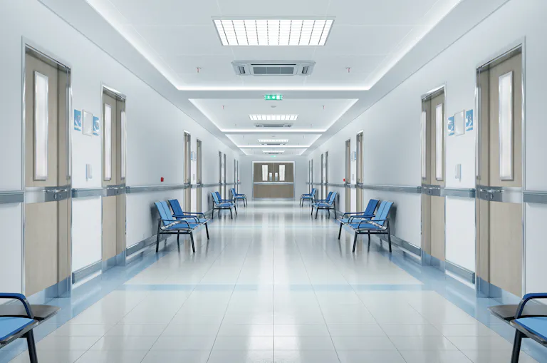 A healthcare facility entrance