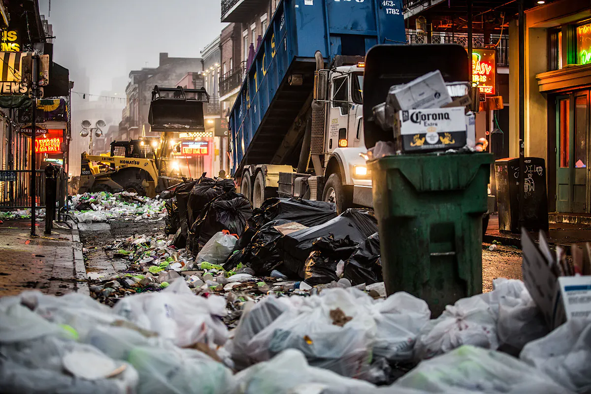 KBS crews manage the massive clean up effort following Mardi Gras