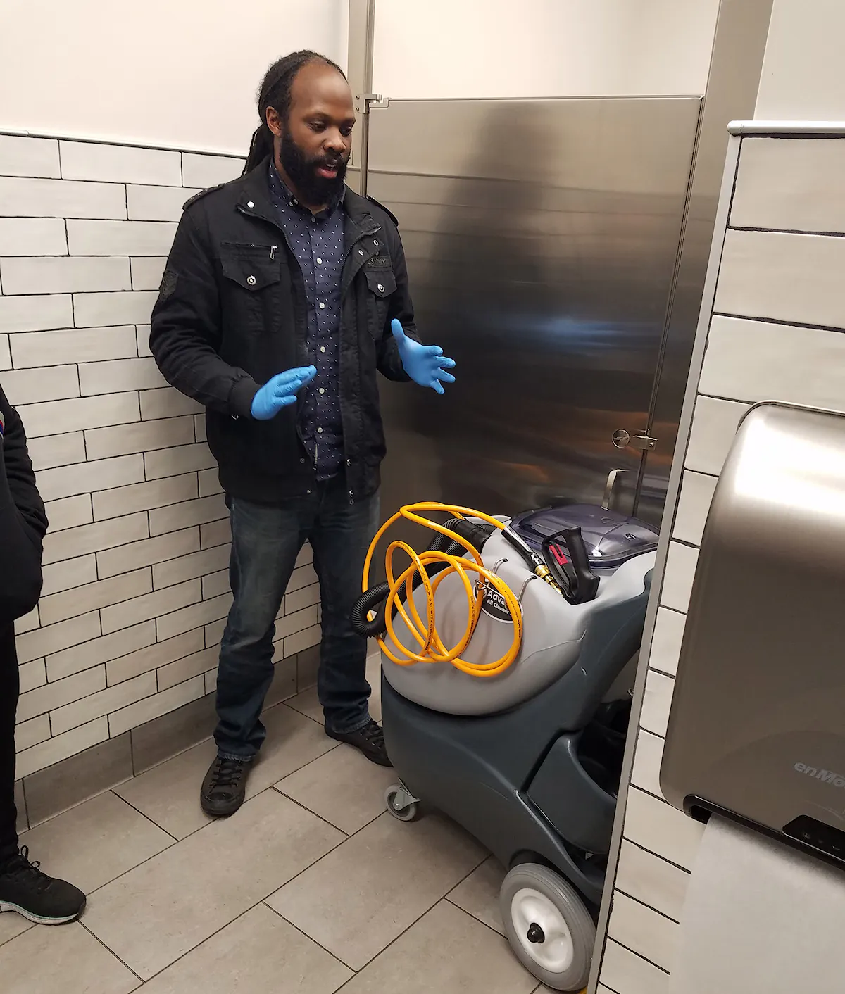 KBS crew members reviews new equipment